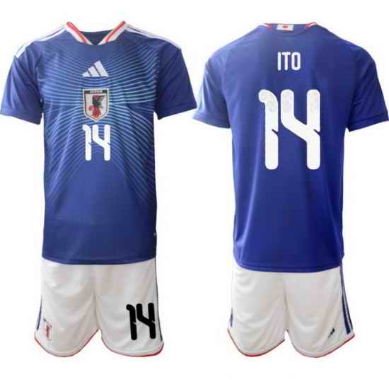 Men Japan 2026 Soccer Jerseys Blue #14 Junya Ito